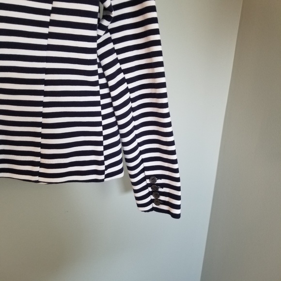 Merona Navy Striped Blazer, size small - Picture 7 of 8
